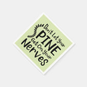 Serviette En Papier Ne laissez pas votre colonne vertébrale monter sur (Coin)