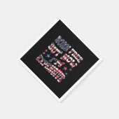 Serviette En Papier Né libre mais maintenant je suis cher classique (Coin)