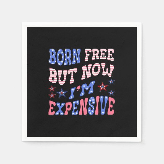Serviette En Papier Né libre mais maintenant je suis cher Sloth (Devant)