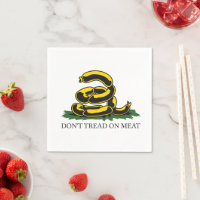 Ne marchez pas sur la viande drôle Gadsden drapeau