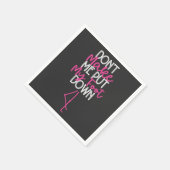 Serviette En Papier Ne me fais pas mettre le pied vers le bas - Flaman (Coin)