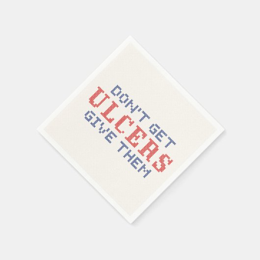 Serviette En Papier Ne pas avoir d'Ulcères (Coin)