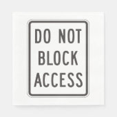 Serviette En Papier Ne pas bloquer l'accès Papier à panneau (Devant)