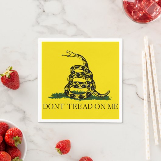 Serviette En Papier Ne pas foutre sur moi Gadsden drapeau américain (En situation)