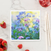 Serviette En Papier Ne pas oublier les fleurs (En situation)