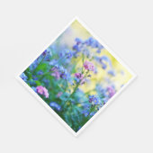 Serviette En Papier Ne pas oublier les fleurs (Coin)