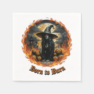 Serviette En Papier Né pour Burn Witch & Jack Papier Éffrayant Napkin