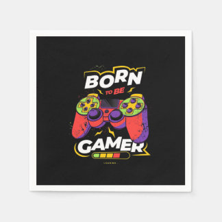 Serviette En Papier Né Pour Être Gamer