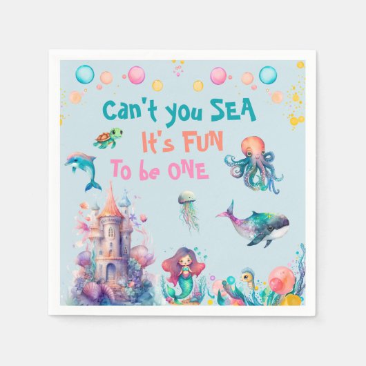 Serviette En Papier Ne pouvez-vous pas mer C'est amusant d'être un (Devant)