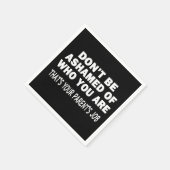 Serviette En Papier Ne sois pas honteux (Coin)