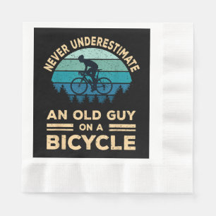 Serviette En Papier Ne Sous-Estimez Jamais Un Vieux Type Sur Un Vélo D