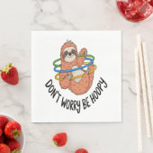 Serviette En Papier Ne vous inquiétez pas d'être optimiste Sloth (En situation)