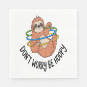 Serviette En Papier Ne vous inquiétez pas d'être optimiste Sloth (Devant)