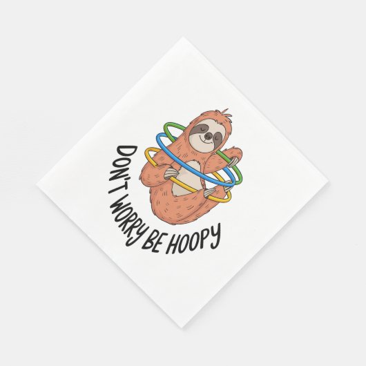 Serviette En Papier Ne vous inquiétez pas d'être optimiste Sloth (Coin)