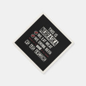 Serviette En Papier Nebraska Mangez de la viande Boire de la bière stu (Coin)