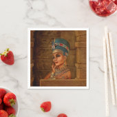 Serviette En Papier Nefertiti - Neferneferuaten la reine égyptienne (En situation)