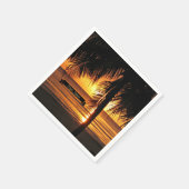Serviette En Papier Negril, coucher de soleil de Jamaïque (Coin)