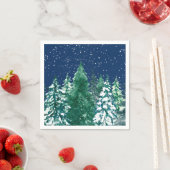 Serviette En Papier Neige des pins (En situation)