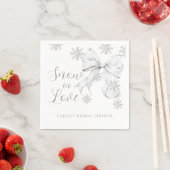 Serviette En Papier Neige en amour (En situation)