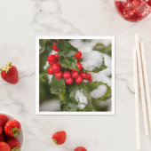 Serviette En Papier Neige Et Vie (En situation)