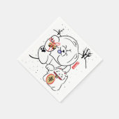 Serviette En Papier NEKO et INU Chow et fêtes de chat (Coin)
