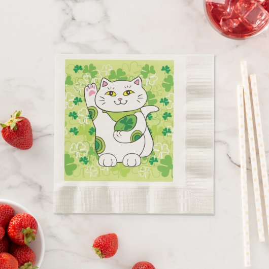 Serviette En Papier Neko Saint-Patrick (En situation)