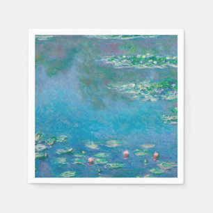 Serviette En Papier Nénuphars de Claude Monet Fine Art Painting
