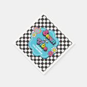 Serviette En Papier Neon 90s Retro Seven est un Vibe 7e anniversaire (Coin)