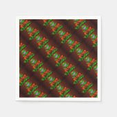 Serviette En Papier Neon A Un Très Joyeux Noël (Devant)