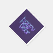 Serviette En Papier Neon Bonne Année (Coin)