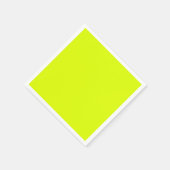 Serviette En Papier Neon Chartreuse couleur solide | Couleur tendance (Coin)