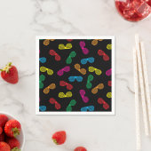 Serviette En Papier Neon Classic Lunettes de soleil Motif (En situation)