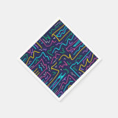 Serviette En Papier Neon Contraste Space Art (Coin)