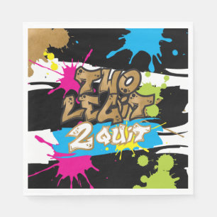 Serviette En Papier Neon Deux Legs 2 Quit Anniversaire Papier de fête