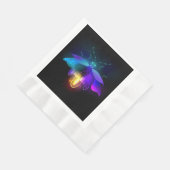 Serviette En Papier Neon Firefly sur noir (Coin)