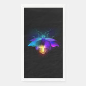 Serviette En Papier Neon Firefly sur noir (Devant)