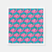 Serviette En Papier Néon Flamingos (Devant)