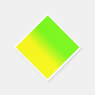 Serviette En Papier Neon Green and Neon Yellow Ombré  Shade Color Fade