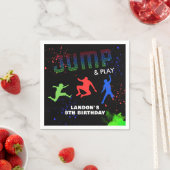 Serviette En Papier Neon Kids Trampoline Park fête d'anniversaire (En situation)