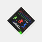 Serviette En Papier Neon Kids Trampoline Park fête d'anniversaire (Coin)