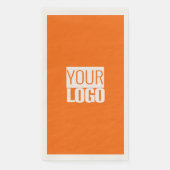 Serviette En Papier néon orange - ajouter bold logo papier serviettes  (Devant)