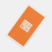 Serviette En Papier néon orange - ajouter bold logo papier serviettes  (Coin)
