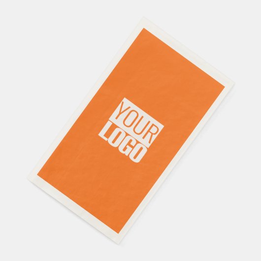 Serviette En Papier néon orange - ajouter bold logo papier serviettes  (Coin)