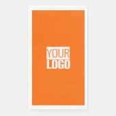 Serviette En Papier Neon orange - ajouter le logo (Devant)