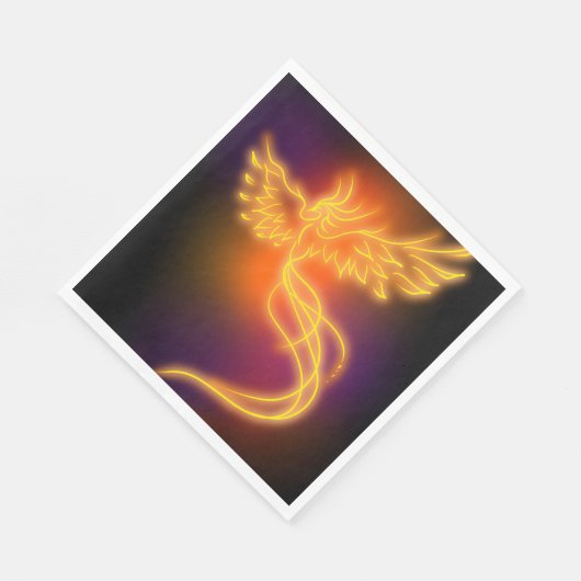 Serviette En Papier Neon Phoenix (Coin)