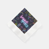 Serviette En Papier Neon Purim (Coin)