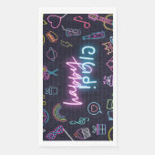 Serviette En Papier Neon Purim (Devant)