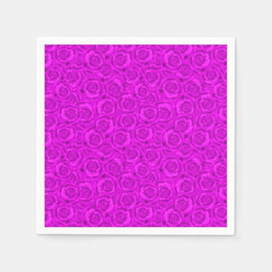 Serviette En Papier néon rose (Devant)