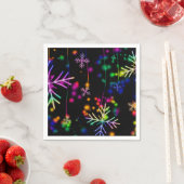 Serviette En Papier Neon Snow (En situation)