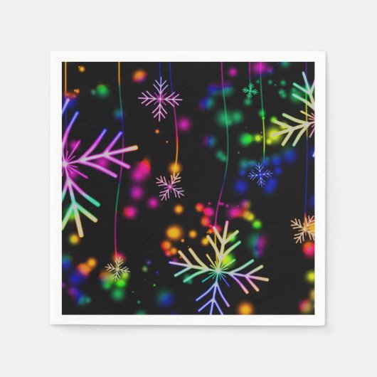 Serviette En Papier Neon Snow (Devant)